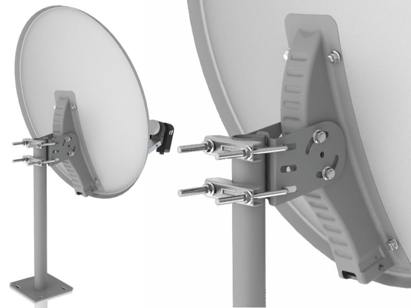 80cm Satellite Dish Solid Steel Pole Mount Inverto 80cm Satellite Dish Solid Steel Pole Mount Inverto