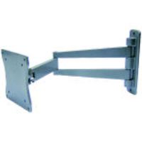 TV Bracket 10-23 inch 15kg Dual Swivel With Tilt Universal Silver