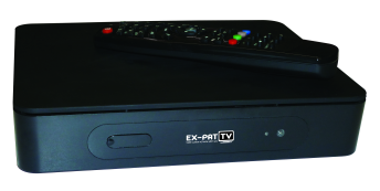 Ex Pat TV HD Receiver Box And Remote