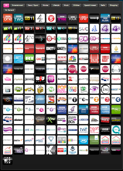 Freesat Plus <Freetime> Channels