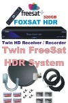 Humax HDR FreeSat Plus PVR System Dish Quad LNB Cable Brackets