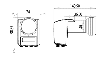 LNB Inverto Pro Octo Switch 8 Outputs 40mm 0.2dB LNB Inverto Pro Octo Switch 8 Outputs 40mm 0.2dB