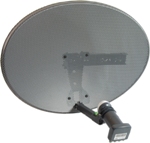 Larger Sky Dish 60cm (MK4 Style) Includes Wall Mount And Single LNB