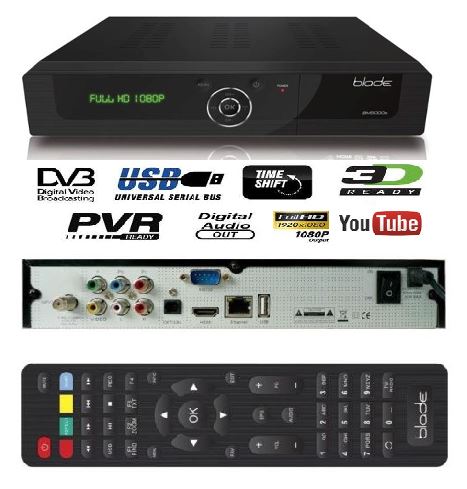 Blade BM5000s HD Satellite Receiver PVR Ready With Blade Online